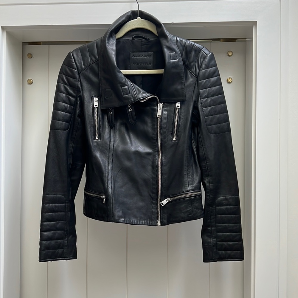 AllSaints Leather Moto Jacket